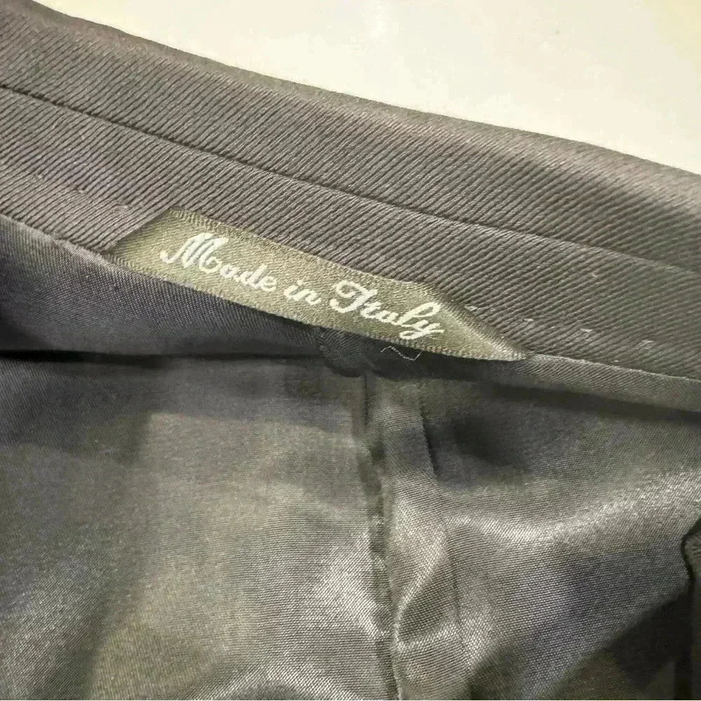 Louis Dell’ Olio men’s navy blue blazer made in Italy  100% wool size 41R